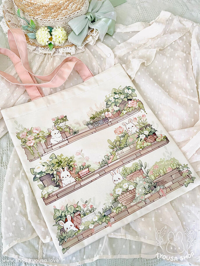 Bunny Garden Tote Bag