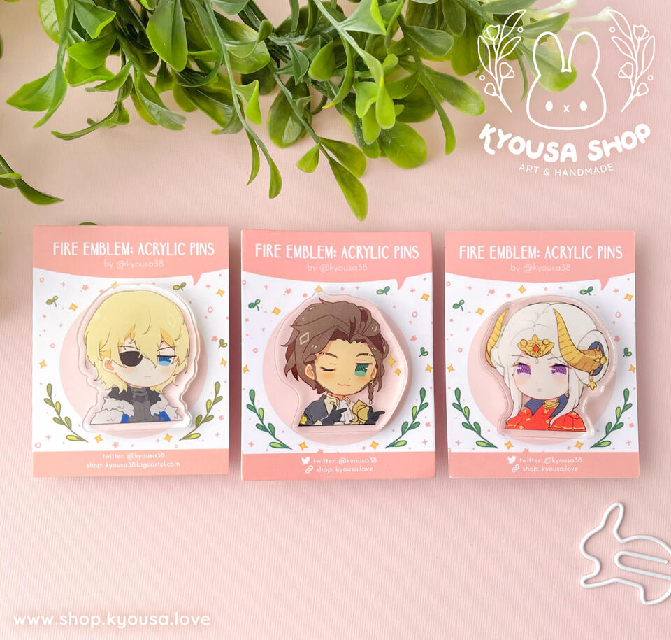 Fire Emblem Acrylic Pins