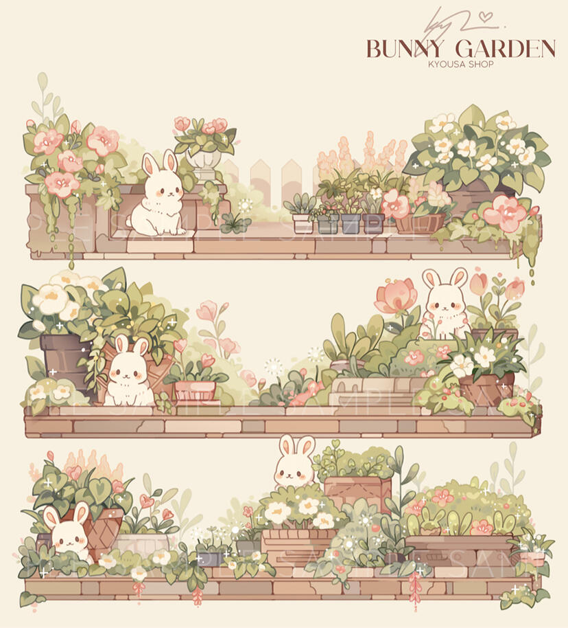 Bunny Garden Tote Bag