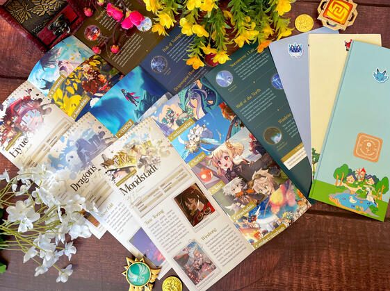 Travel brochures (credits pictured)!