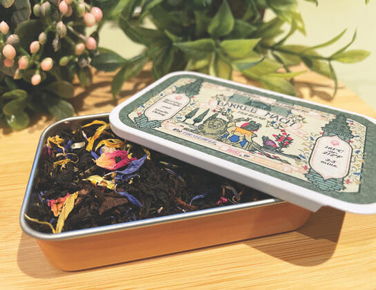 Custom tea blend by Sothis, label design by @donotwander