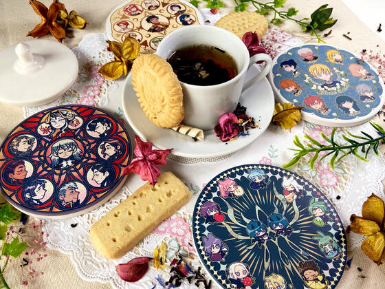 Coaster designs by @phlavours, @amaicandy, @princelapin, and @Chumaruko, photo by @princelapin